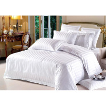 Satin Strip Hotel Cotton Bedding Set with Comforter Set (WS-2016057)